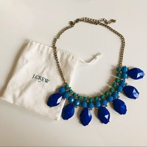 J.Crew statement blue necklace